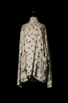 Mutedance 25 Spring/Summer Silk Slant-Breasted Bouquet Top MD-MD25SS124-HOARY MD25SS123